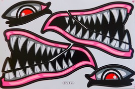 AU101 Shark Mouth Scooter Sticker Decal Racing Tuning Size 27x18 cm / 10... - £3.18 GBP