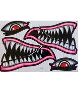 AU101 Shark Mouth Scooter Sticker Decal Racing Tuning Size 27x18 cm / 10... - $5.47 CAD