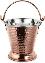 Hammered Steel Copper Bucket for Serving Dishes, Serving Bowl 450 ml - $33.65