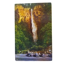 Postcard Multnomah Falls Oregon Waterfall Chrome Posted - $6.92