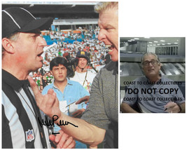 Mike Pereira NFL official signed football 8x10 photo proof COA autographed - £86.78 GBP