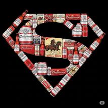 Budweiser Bud Light Beer Advertising Metal  Sign 8x12in Vintage Superman 1 - $24.74