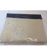 Ralph Lauren Charleston Cortona queen Bed blanket Cape Tan $400 linen co... - £140.60 GBP