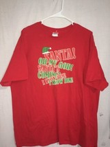 OMG Santa’s Coming I Know Him T Shirt Men’s XL - $11.27