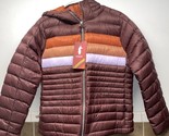 Cotopaxi Fuego Chestnut Stripes Down Hooded  Puffer Jacket NWT XL - $199.99