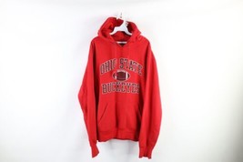 Vintage Mens Large Faded Spell Out Ohio State University Football Hoodie... - £42.52 GBP