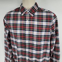 J Crew Plaid Long Sleeve Broken In Oxford Men&#39;s Shirts Slim Fit Size S - £26.04 GBP