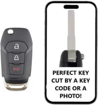 KEY CUT SERVICE + REMOTE FLIP KEY FOR FORD F150 2015 - 2024 - $44.99