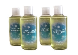 Bath &amp; Body Works Twinkling Midnight Sky Shower Gel 10 oz - Lot of 4 - £30.77 GBP