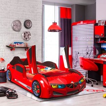 Beamer Rx Twin Race Car Bed With Led Lights &amp; Sound Fx - £1,330.55 GBP