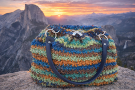 Boho Aurora-  handmade crochet tote bag - $79.20