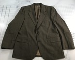 Vintage Burberrys Blazer Sports Coat Mens 42R Brown Faint Windowpane Two... - $37.04