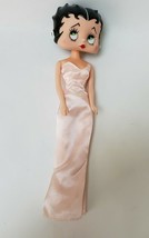Vintage Betty Boop Doll Pink Gown Dress White Earrings Bloomers 12.5&quot; - £46.68 GBP