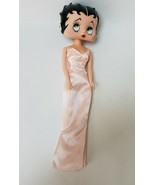 Vintage Betty Boop Doll Pink Gown Dress White Earrings Bloomers 12.5&quot; - £47.27 GBP