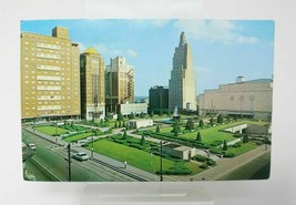 1963 (4¢) Postcard Kansas City MO Municipal Auditorium Barney Allis Plaza Garage - £6.53 GBP