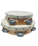 SIX SETS Church TAMBOURINES Size 6&quot; &amp; 8&quot; - CP Brand Single Row Jingles G... - £96.00 GBP