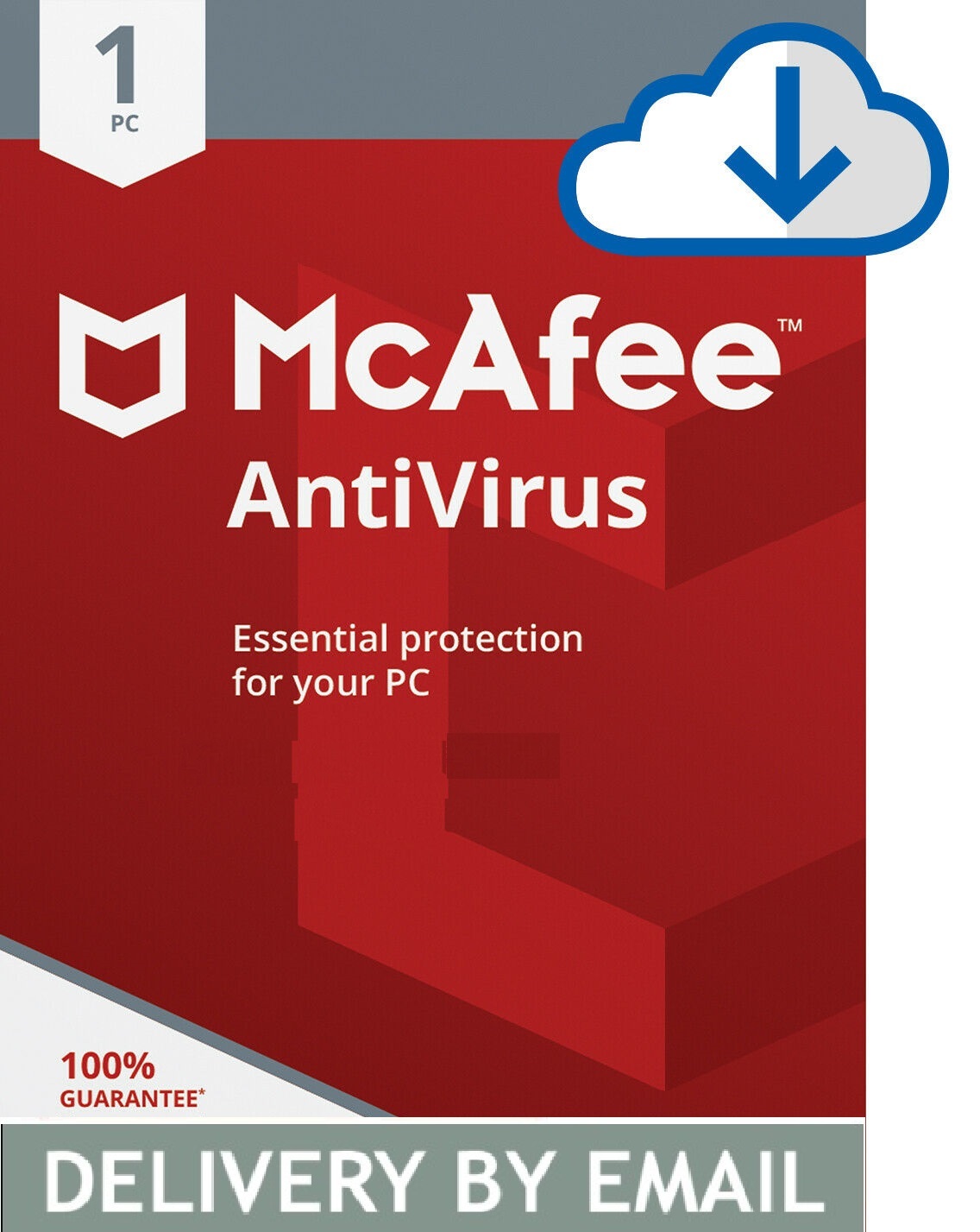 MCAFEE ANTIVIRUS PLUS 2020 - 1 Year  10 PC- DOWNLOAD Version Email Delivery - £18.92 GBP