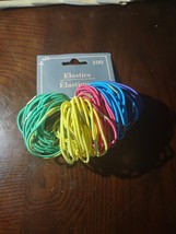 Elastics Set Of 100 Hair Ties Multicolor - £11.55 GBP