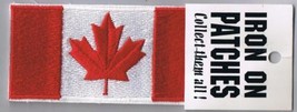 Canada Flag Iron On Sew On Patch 2&quot; x 4&quot; New - £3.10 GBP