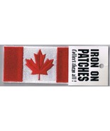 Canada Flag Iron On Sew On Patch 2&quot; x 4&quot; New - £3.09 GBP