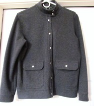 Ralph Lauren Sweater Jacket Top Cotton Blend Snap Gray Women&#39;s Size M - $29.95