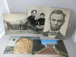 5 Vintage Giant/Jumbo  Lincoln Theme Post Cards Unused VG - $15.68