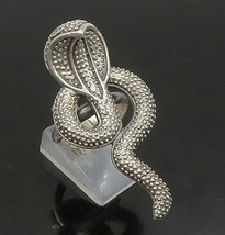 925 Sterling Silver - Vintage Cobra Snake Adjustable Band Ring Sz 9 - RG23262 - £74.70 GBP