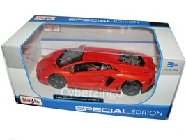Maisto 1:24 Scale Orange Lamborghini Aventador LP 700-4 Diecast Model BR... - $20.99
