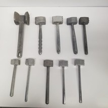 Vintage All Metal Meat Tenderizer Lot of 10, Various Sizes, Butchers, Chefs  - £43.48 GBP