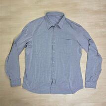Lululemon Mens Long Sleeve Button Down Shirt Heathered Blue Chest Pocket... - $39.59