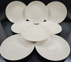 (8) IKEA Cottage Hideaway Beige Sand 9.5&quot; Dinner / Luncheon Plates Set 20464 Lot - £77.58 GBP