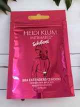 3 Pack Heidi Klum Bra Extenders 3 Hook New Free Shipping - £7.81 GBP