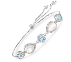 Ross-Simons Mother-Of-Pearl and 6.00 ct. t.w. Sky Blue Topaz - £337.65 GBP