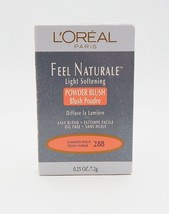 L&#39;oreal Feel Naturale Light Softening Powder Blush #288 Charmed Peach .2... - £38.94 GBP