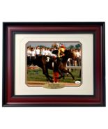 Jean Cruguet Autographed Seattle Slew Horse Racing 8x10 Photo Framed JSA... - £255.16 GBP