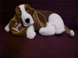 13&quot; Hush Puppies Plush Lying Down Dog With Tags By Applause Nice - £47.12 GBP