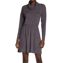 Vanity Room Nordstrom charcoal grey cowl neck plush sweater dress small ... - $29.99