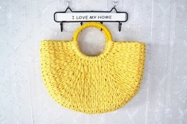 Bohemian Paper rope Straw Bags for Women Big Circle Beach Handbags Summer Vintag - £26.72 GBP