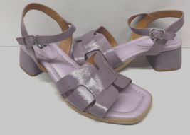 MIZ MOOZ WOMEN&#39;S ANKLE STRAP LEATHER HEELED SANDALS LILAC 37EU / 7US  # ... - $39.95