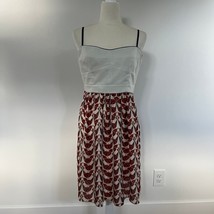 Fossil Rosalie Spaghetti Strap Sleeveless Mini Dress Bird Print sz 10 - $461.22 MXN