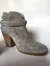 New Rag &amp; Bone Gray Suede Harrow Ankle Boots - Msrp $525.00! - £119.86 GBP