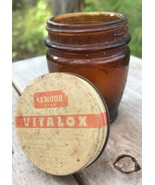 Vintage ARMOUR STAR VITALOX Jar Extract Beef Tomato Flavoring Hazel Atla... - $520.34 MXN