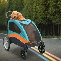 Dog Stroller Pet Jogger Wagon Foldable Cart, Pet Stroller For Medium Dogs With A - £141.15 GBP