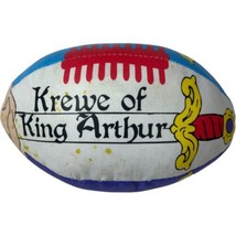 Mardi Gras Krewe Of King Arthur Football Throw 7” New Orleans Carnival P... - £11.01 GBP
