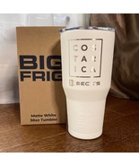 BIG FRIG Drink Tumbler Hot Cold White Stainless Steel Bottle Lid Coffee ... - £19.96 GBP
