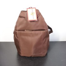 New Jackson Dolce Vita Brown One-Shoulder Crossbody Nylon Backpack Purse Bag - £10.02 GBP