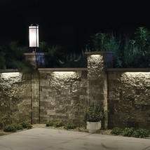 Outdoor Deck Step Light, White paver cap 7&quot; LED Hardscape Hardscape Light, - $35.00