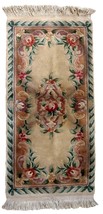 Hand made vintage Art Deco Chinese rug 2&#39; x 4.1&#39; (63cm x 125cm) 1960s - ... - $5,793.96 MXN