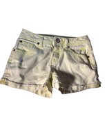 JUSTICE HIGHLIGHTS Girls Size 10 SIMPLY LOW Yellow Denim Jean Shorts Dis... - $12.16