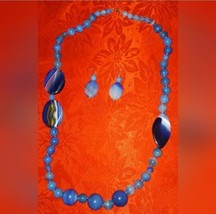 AIL ALUMA BLUE AGATE PRECIOUS STONES STATEMENT  - $135.00